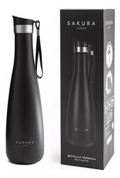 TERMO / BOTELLA TERMICA SAKURA WAVY NEGRA 750 ML FC 240750