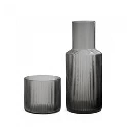 SET BUONA NOTTE SAKURA GRIS- JARRA+ VASO DE NOCHE FC 2720GR