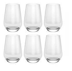 VASO ALTO SICILIA 463CC CRISTAR E-PACK X6 CONJ0019