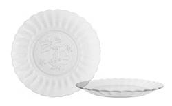 PLATO POSTRE DURAX ORQUIDEA 19 CM CAJA X 36