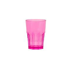 VASO GENOVA POLICARBONATO 410ML VIGNELLI X 6 UNIDADES ROSA