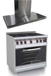 COMBO COCINA MORELLI COUNTRY 900 V + CAMPANA SLIM COL HOME 90CM