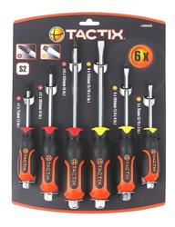 JUEGO DESTORNILLADORES 6 PIEZAS STD/PH CUSHION GRIP  TACTIX TX205426