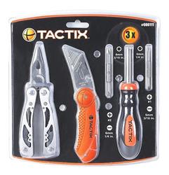 SET HERRAMIENTAS PINZA ALICATE CUTTER DESTORNILLADOR TACTIX TX900111