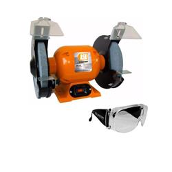 COMBO AMOLADORA BANCO 375 W 1/2 HP 220 V LUSQTOFF AB-375 + LENTES LUSQTOFF LQLSEG-8